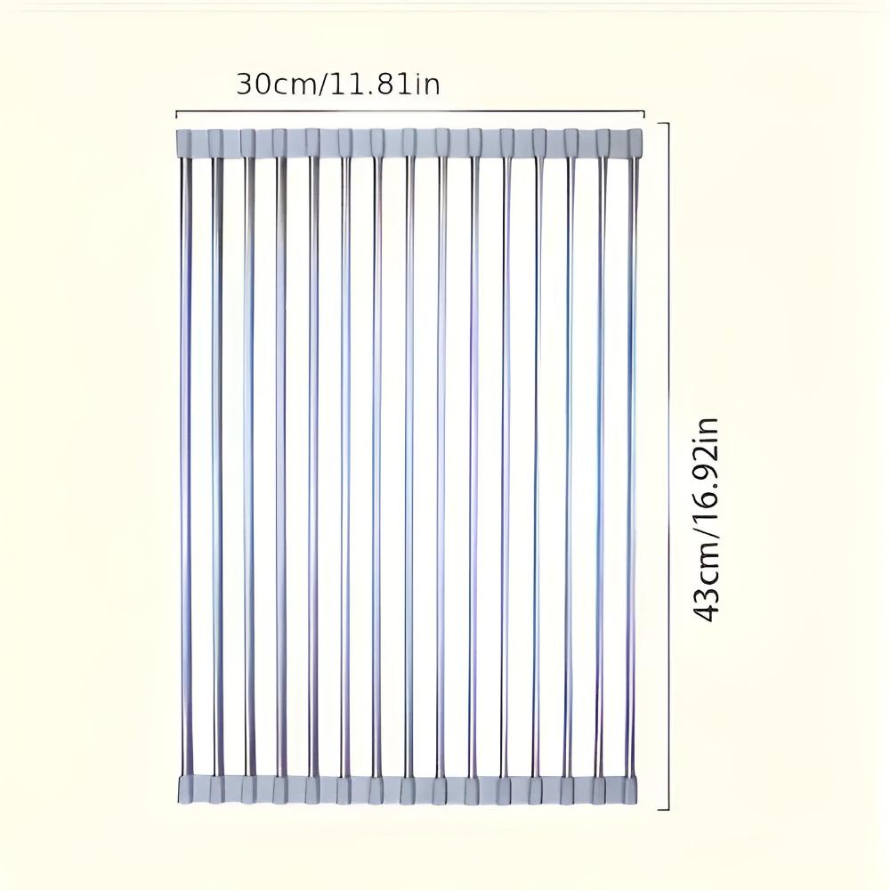 Stainless Steel Dish Drying Rolling Rack 2