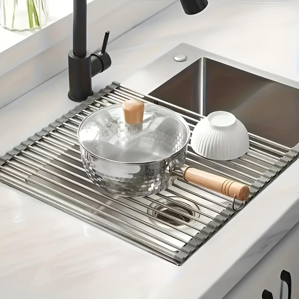 Stainless Steel Dish Drying Rolling Rack 5