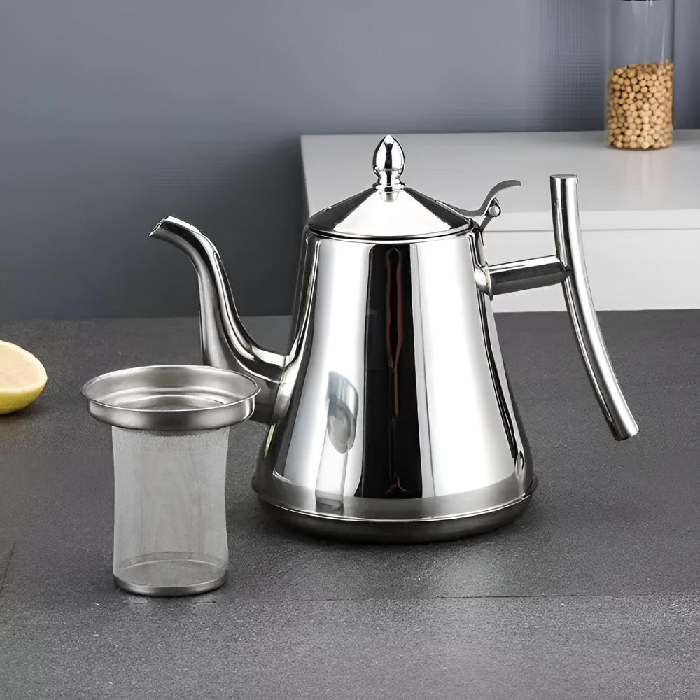 Stainless Steel Kettle with Built-in Filter 0