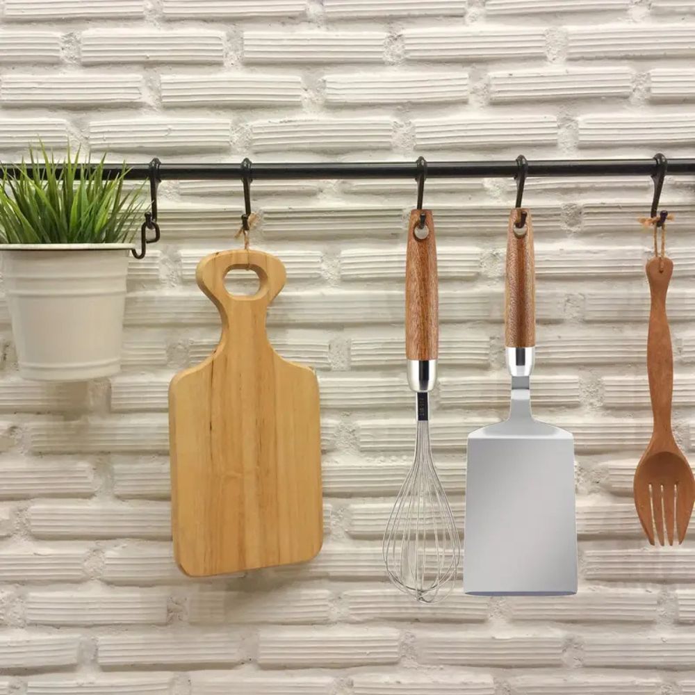 Stainless Steel Kitchen Spatula with Wooden Handle 3