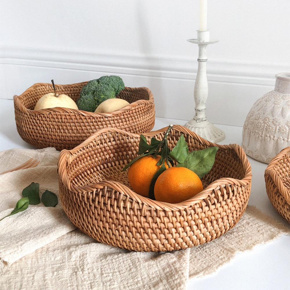 Stylish Handwoven Rattan Basket 2