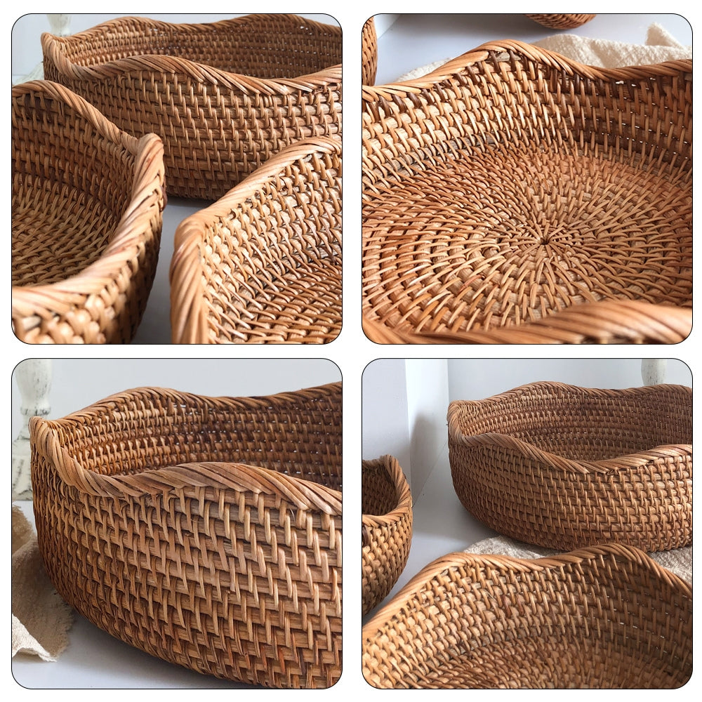 Stylish Handwoven Rattan Basket 4
