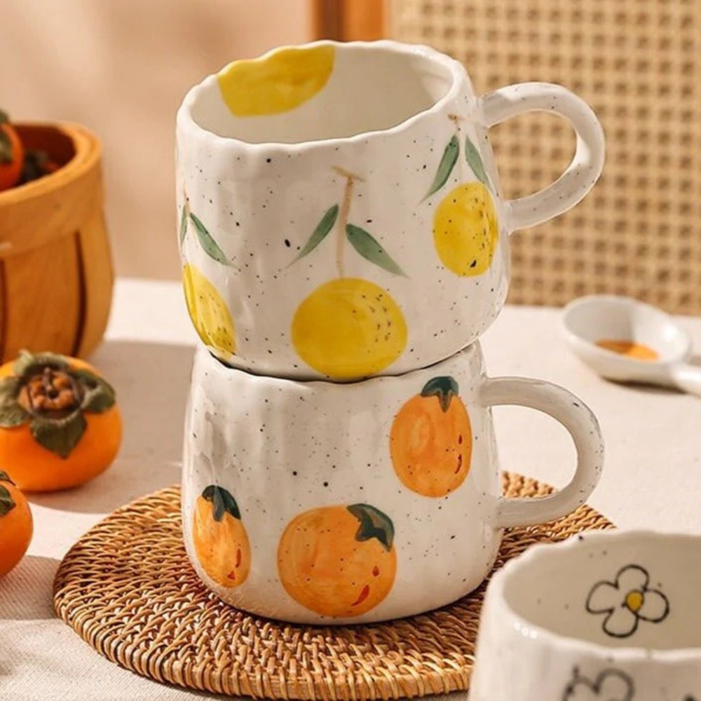 Sunny Fruit Ceramic Coffee Mug Collection 6