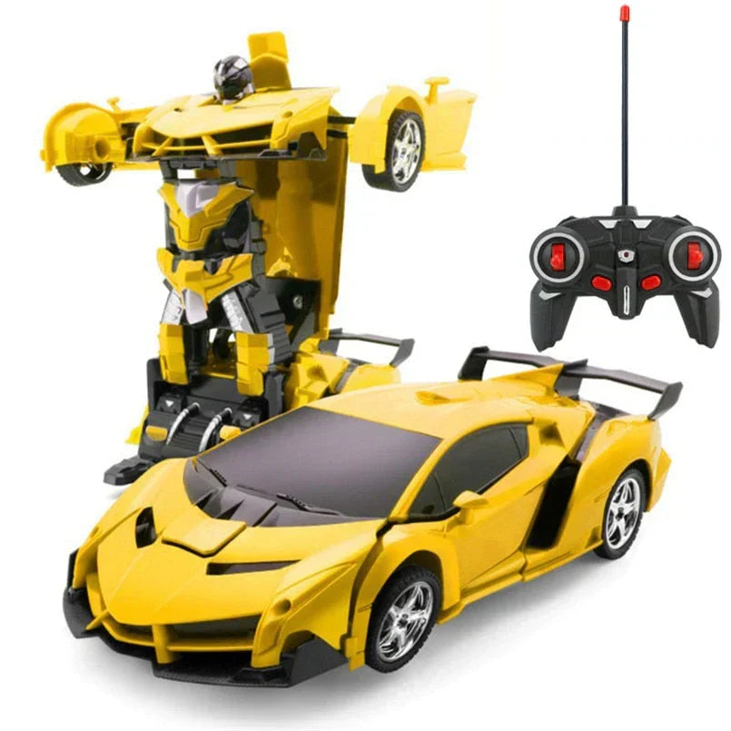 Kids Remote Control Transforming Robot Car Toy