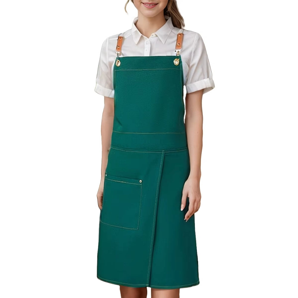 Unisex Split Skirt Apron with Pockets 10