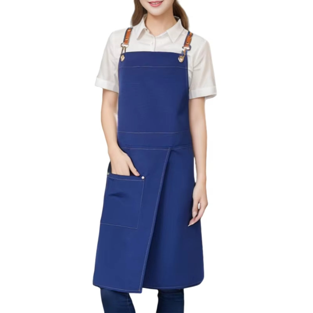 Unisex Split Skirt Apron with Pockets 4