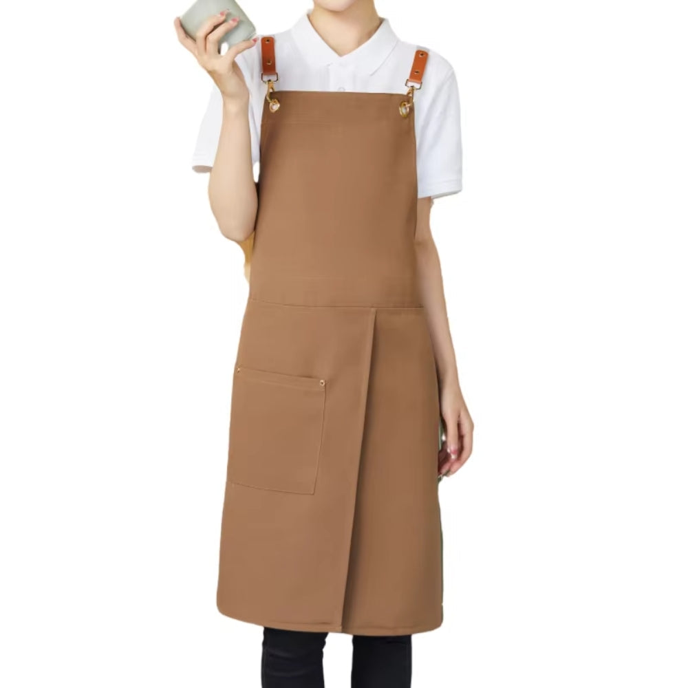 Unisex Split Skirt Apron with Pockets 8
