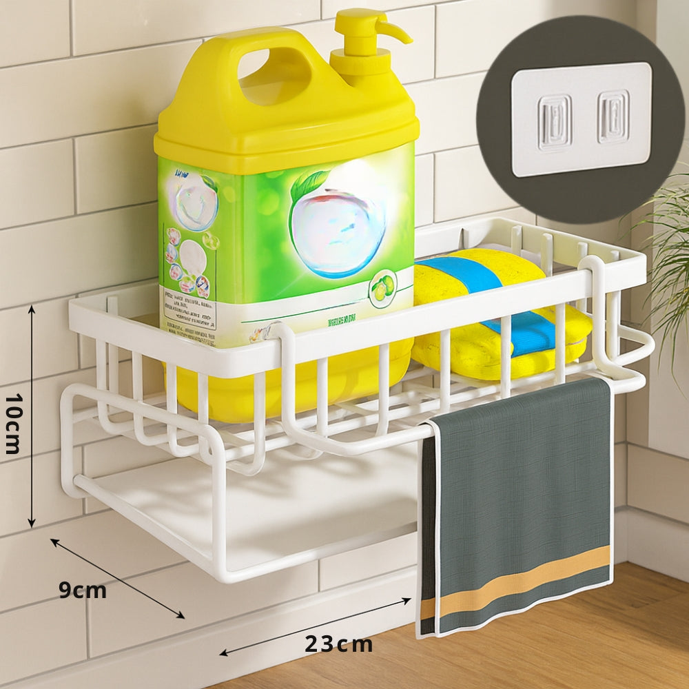 Wall Mounted Sponge Soap Dish Towel Rack 1