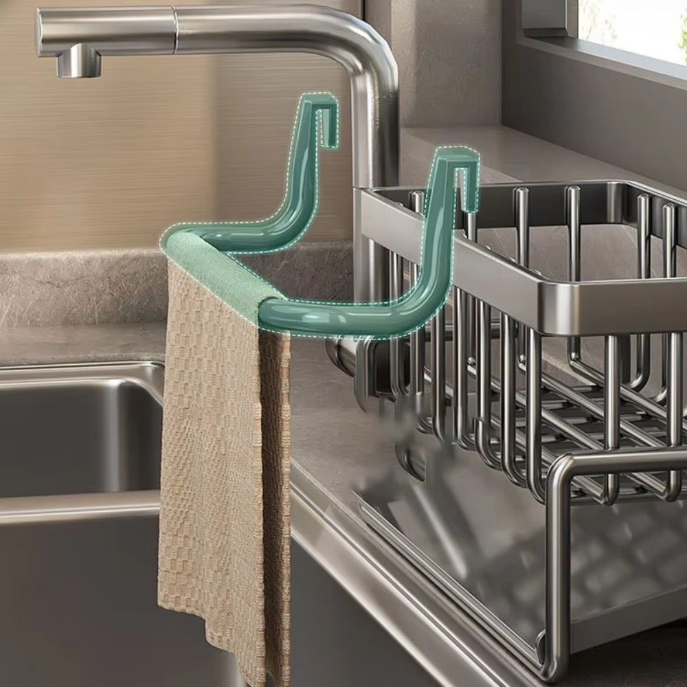 Wall Mounted Sponge Soap Dish Towel Rack 6