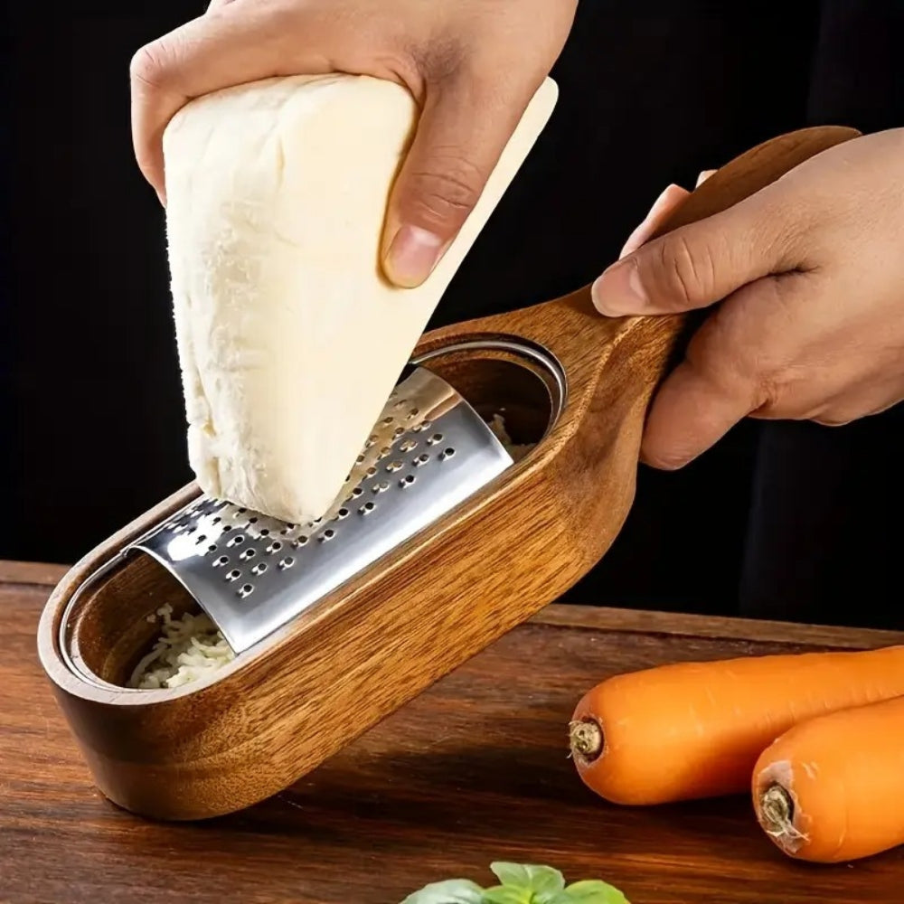 Wood Grip Cheese Grater 0