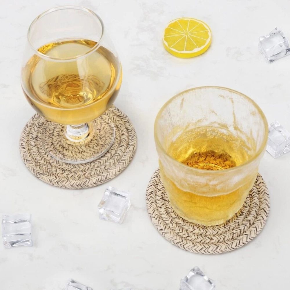 Woven Whirl Coaster Set | 8Pcs Set 6