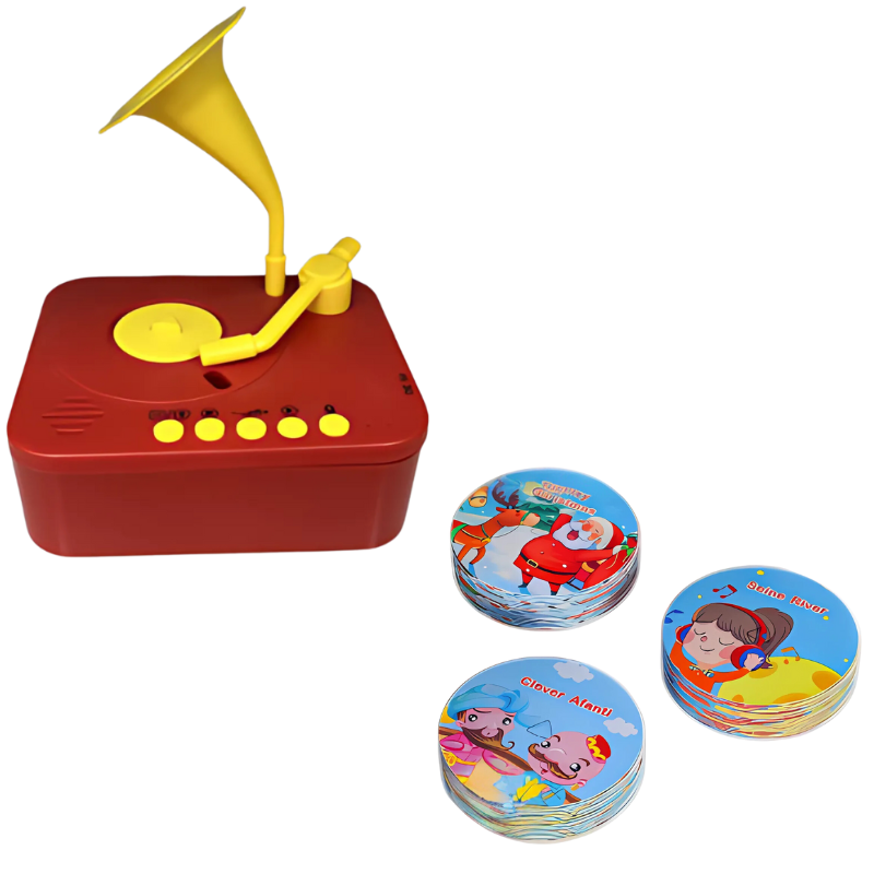 Kids Gramophone Story And Music Card Player