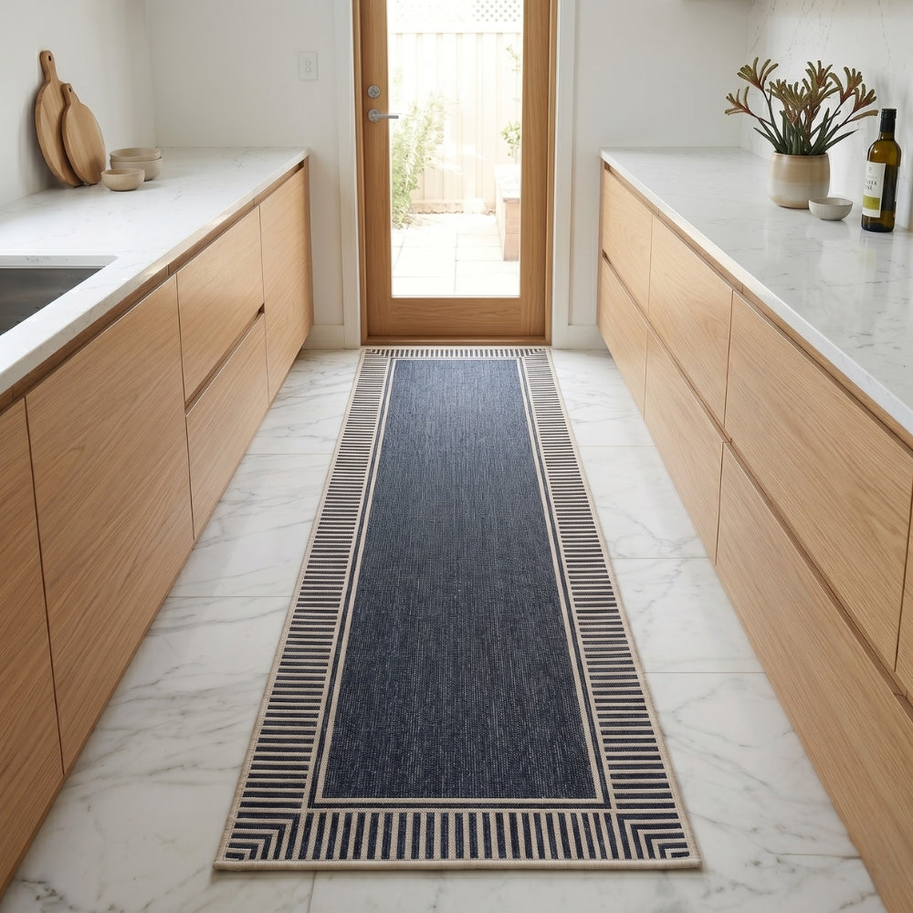 Zebra Stripe Soft Kitchen Runner Mat 1