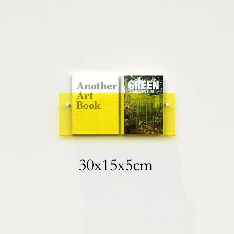 Acrylic Magazine Holder | Wall-Mounted Floating Shelf