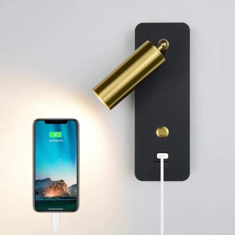 Bedside Reading Wall Light | USB Convenience