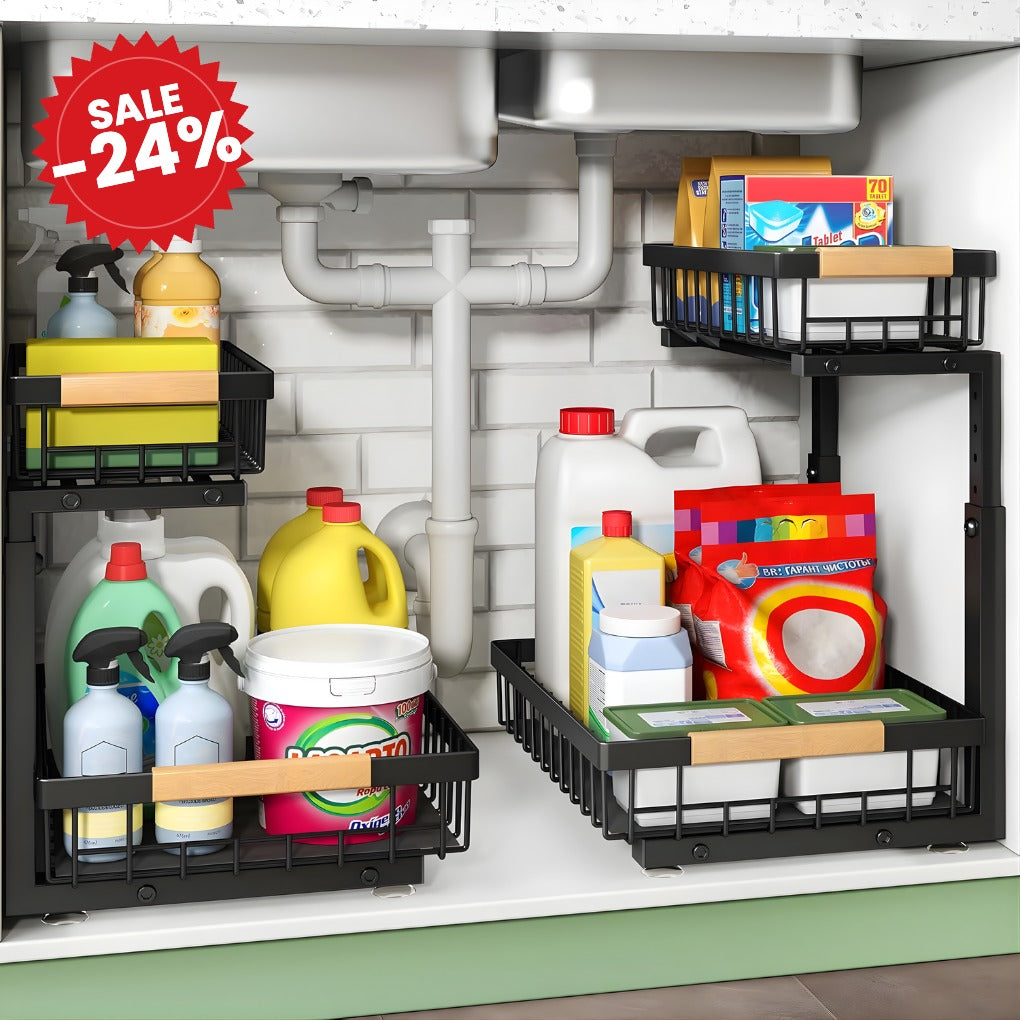 Under Sink Sliding Organizers - SALE -24%