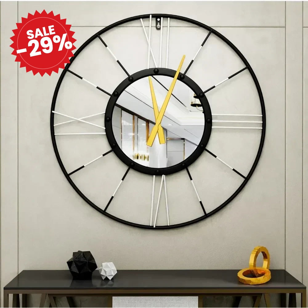 Minimalist Metal Frame Wall Clock - SALE -29%
