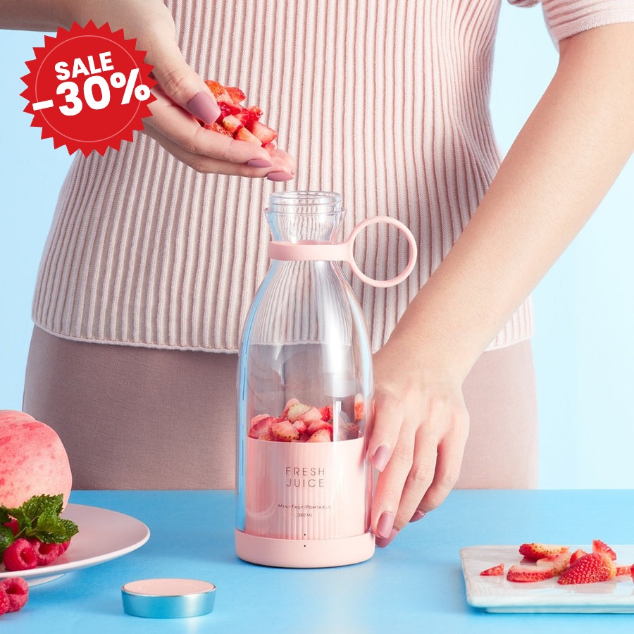 Portable Electric Fruit Mixer Juicer Blender - SALE -30%