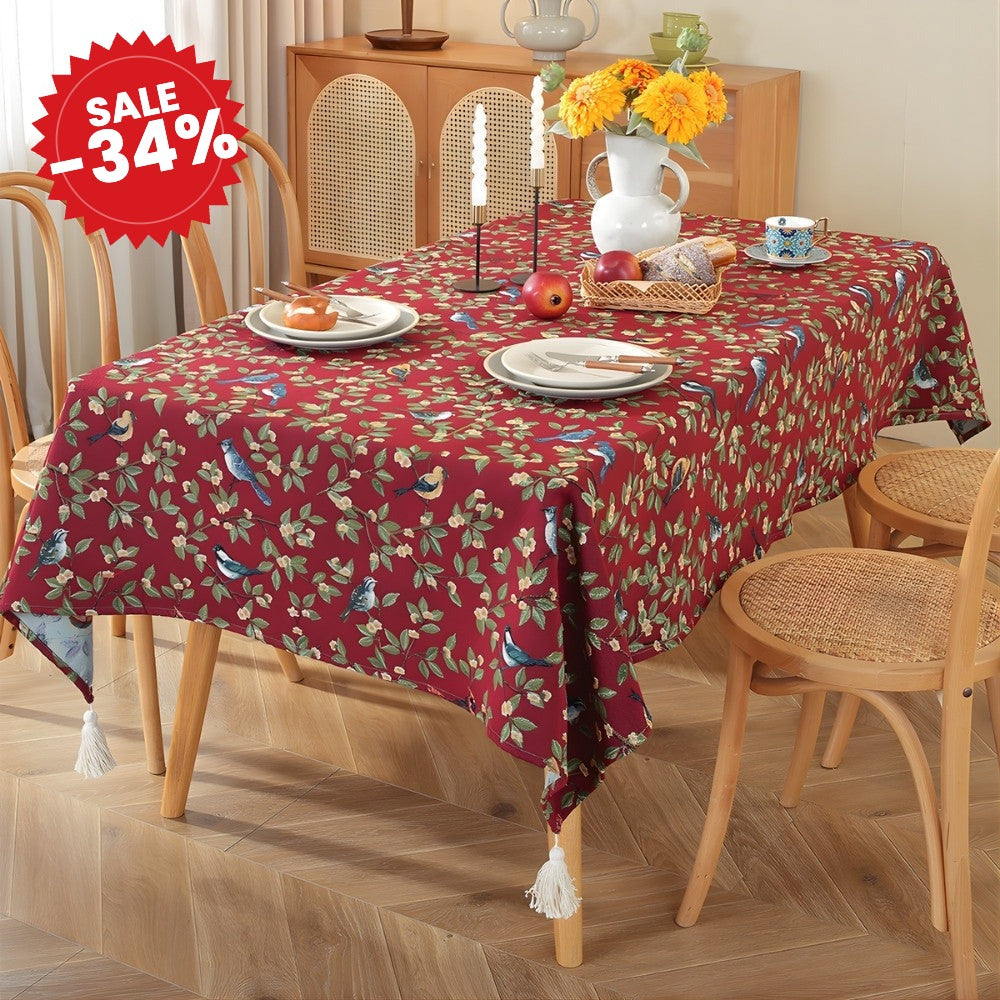 Lavish Heritage Floral & Bird Tablecloth - SALE -34%
