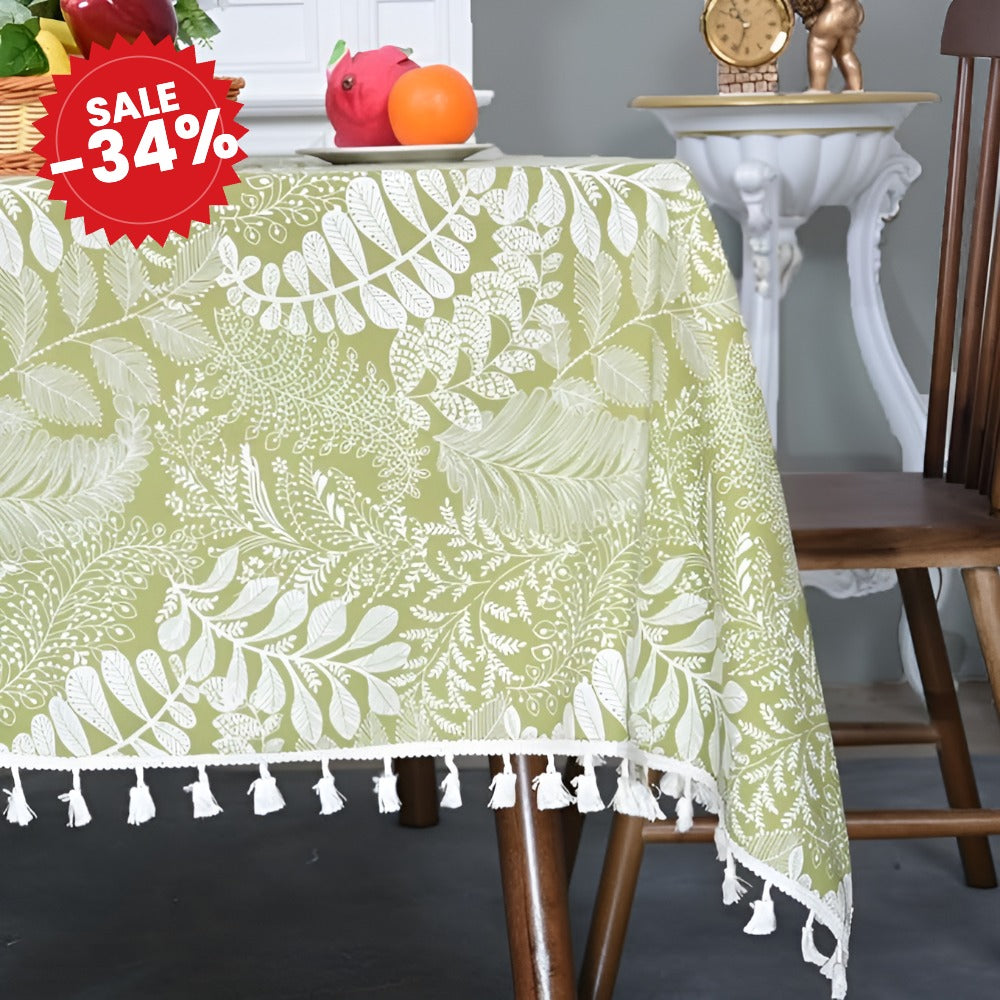 Rustic Charm Embroidered Tablecloth - SALE -34%