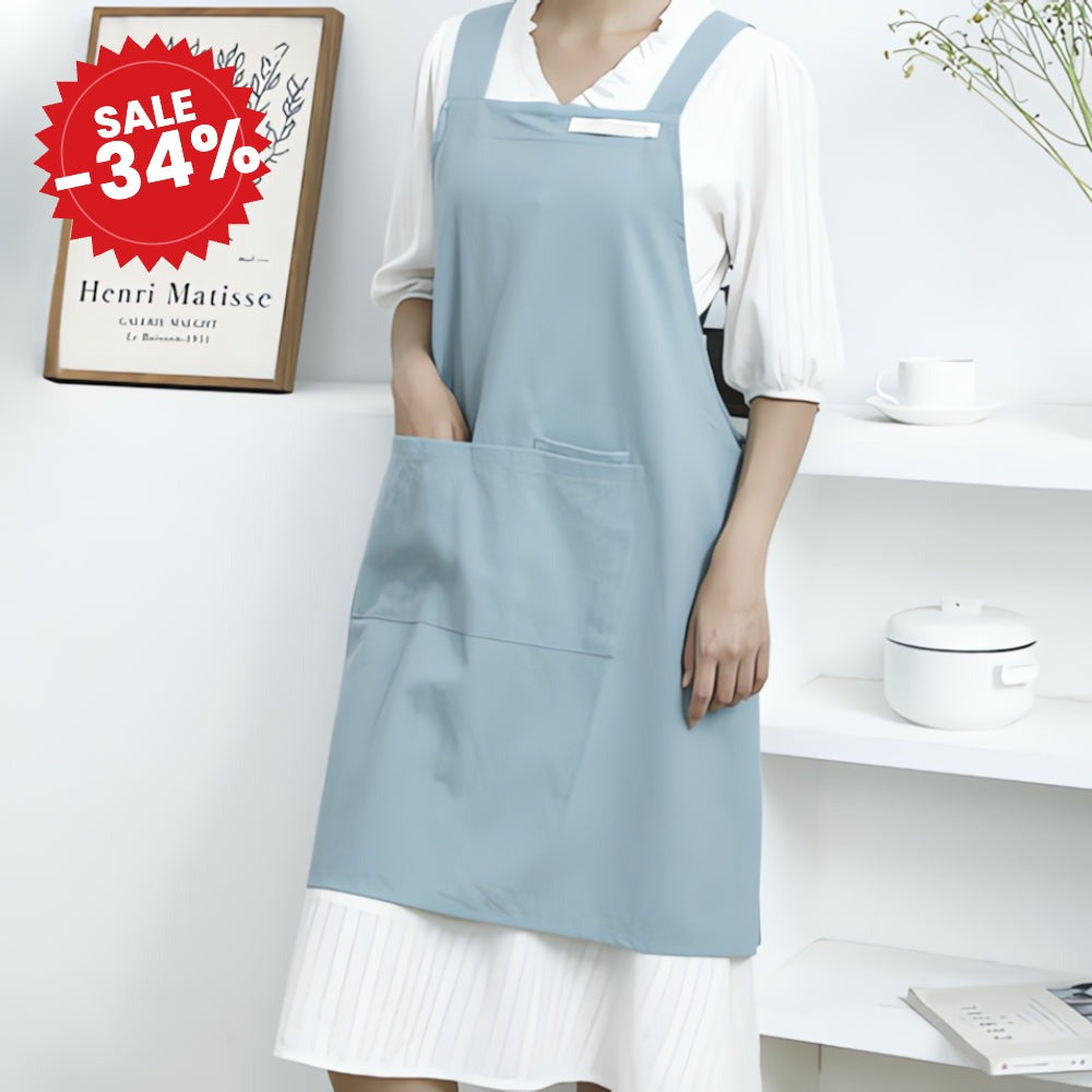 Minimalist Cross-Back Apron - SALE -34%