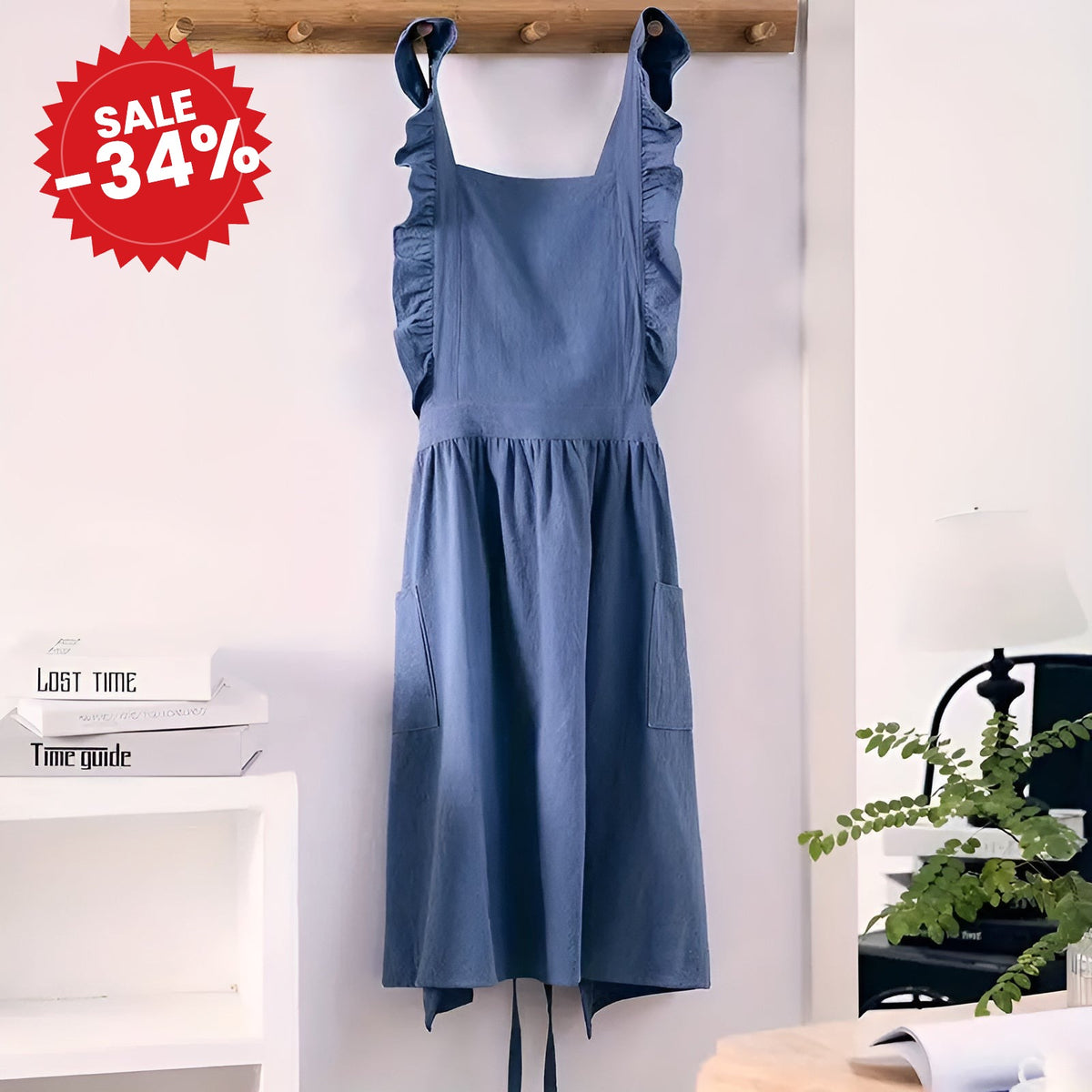 Lotus Leaf Lace Apron - SALE -34%