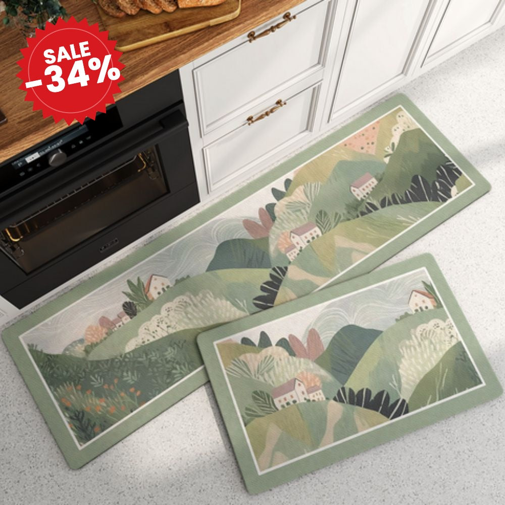 Floral Quick-Dry Kitchen Mat - SALE -34%