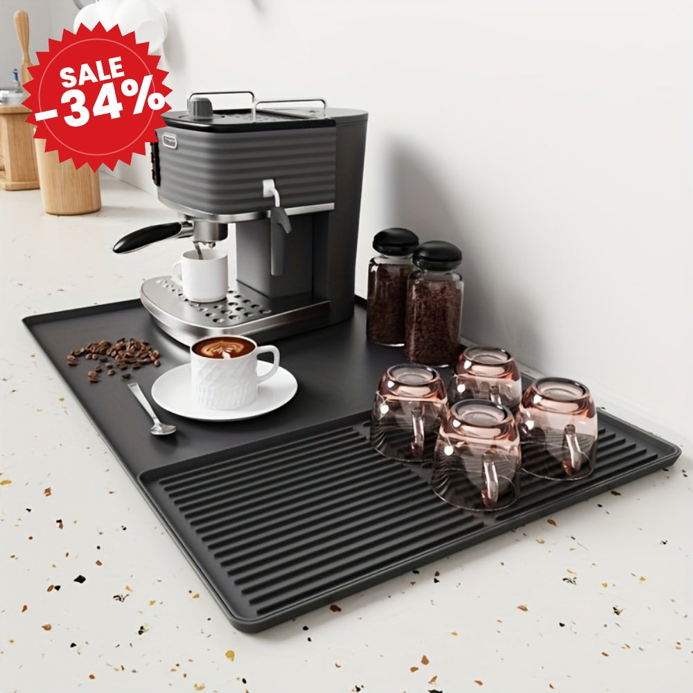 Multifunctional Silicone Coffee Bar Mat with Drainage - SALE -34%