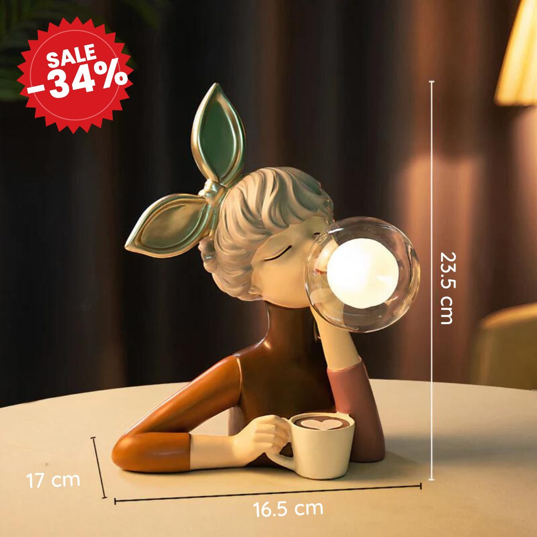ArtisanCraft | Handmade Wood Bedside Table Lamp - SALE -34%