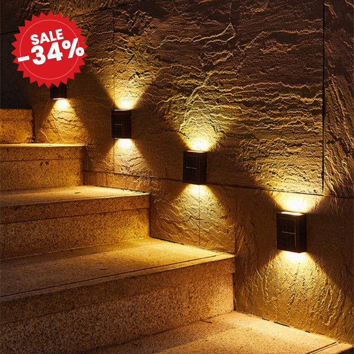 SolarGlow | Eco-Friendly Solar Outdoor Wall Lights - SALE -34%