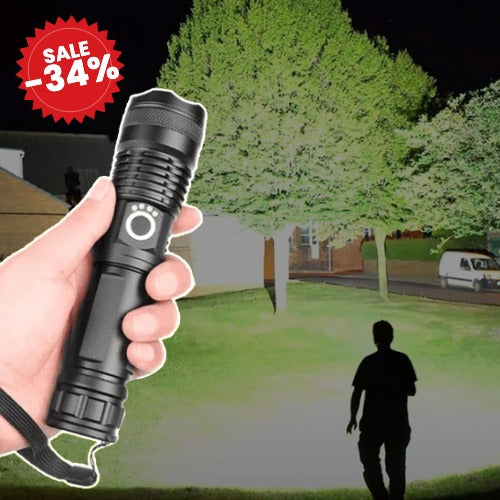 Tactical Flashlight | 90000 Lumens with Zoom - SALE -34%