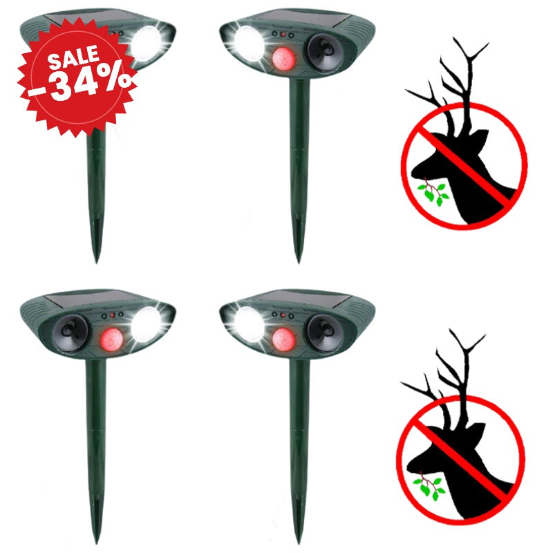 Ultrasonic Deer Repeller | Solar Motion Sensor - SALE -34%
