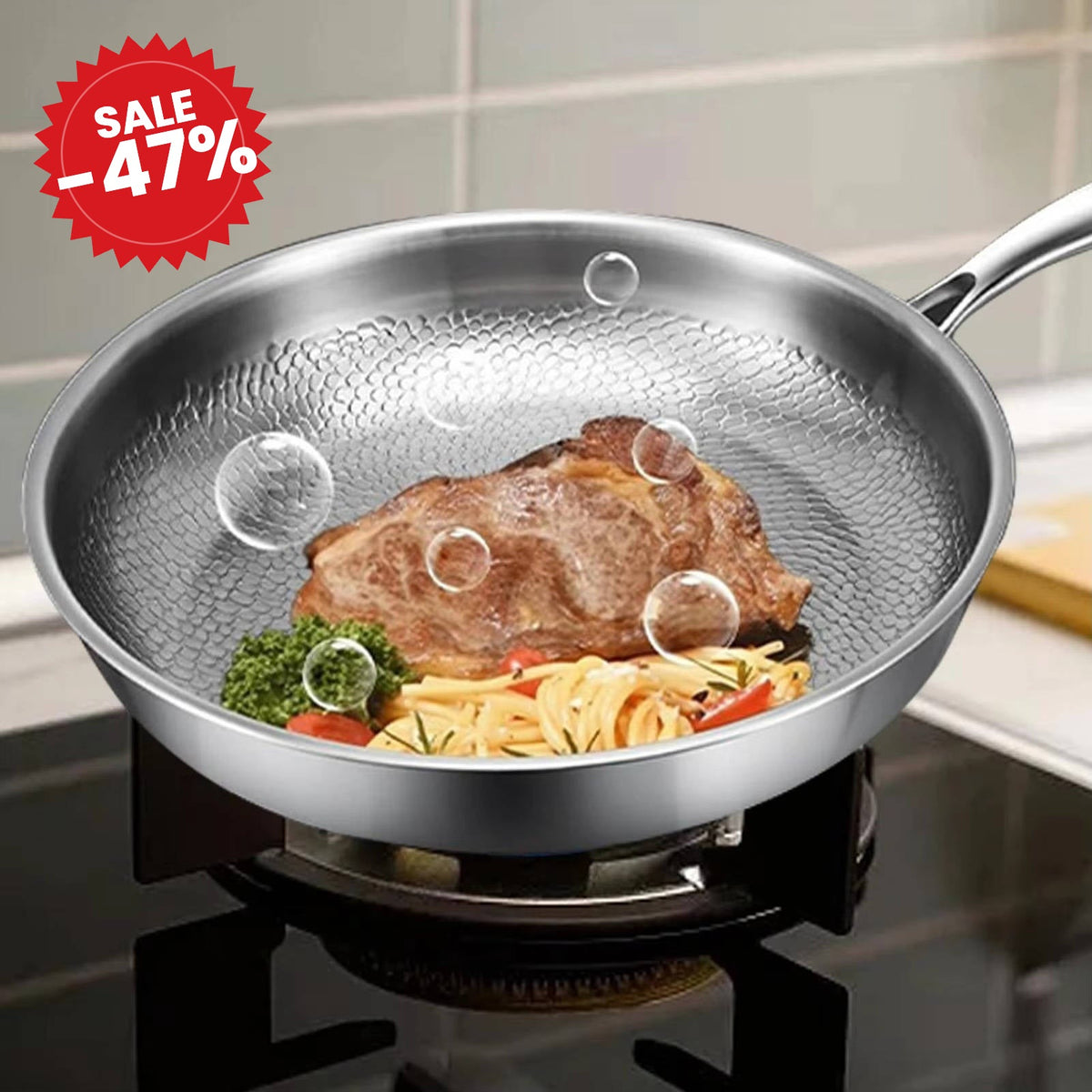 Titanium Pan Non Stick Non Toxic - SALE -47%