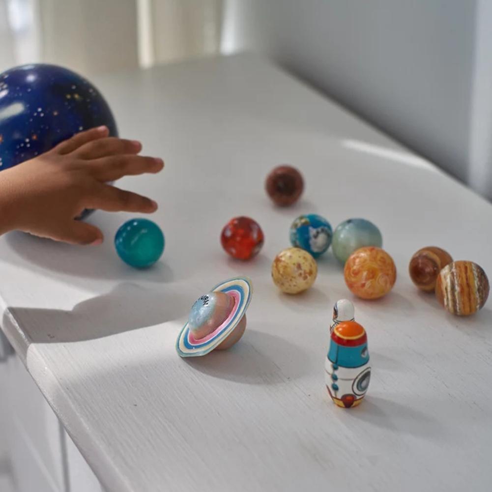 Solar System Planet Model Resin Display Set