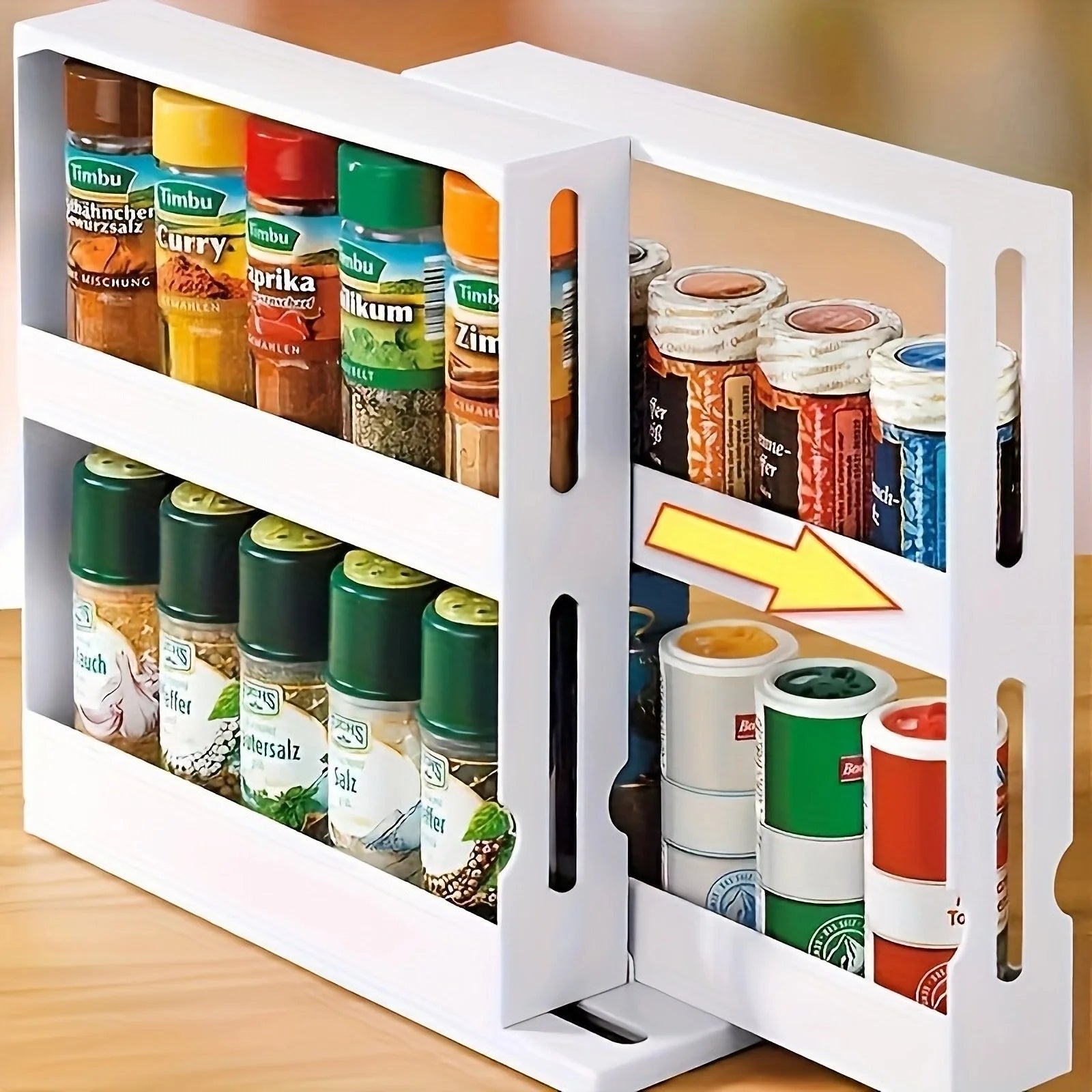 Spice Rack Organizer with Swivel Shelves - Durable | Chef Quality | Cooking Gadget