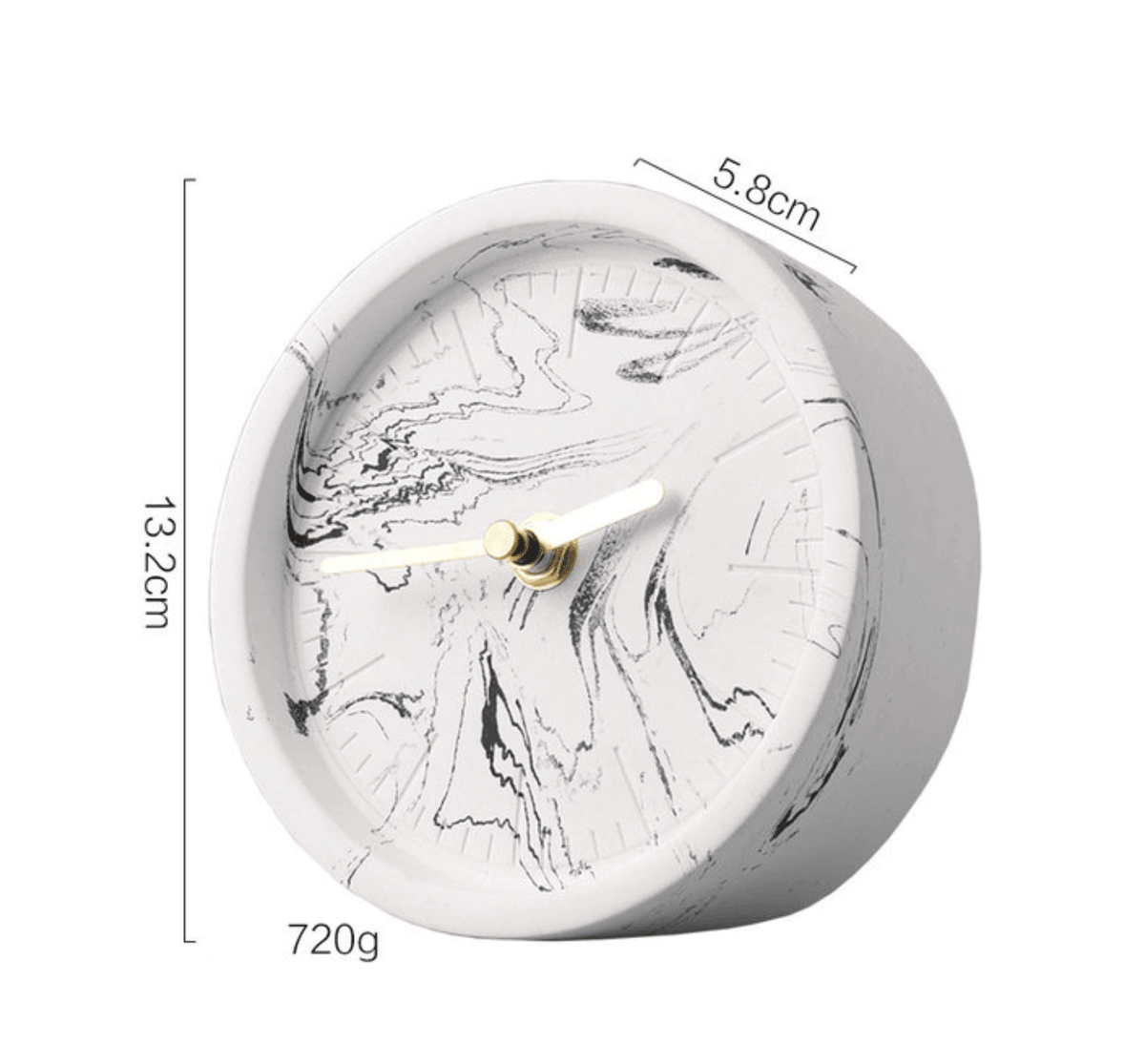 Minimalist Concrete Desk Clock
