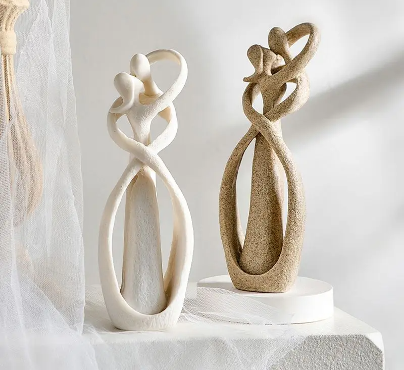 Abstract Decorative Sculpture | Modern Poliresin Art Piece