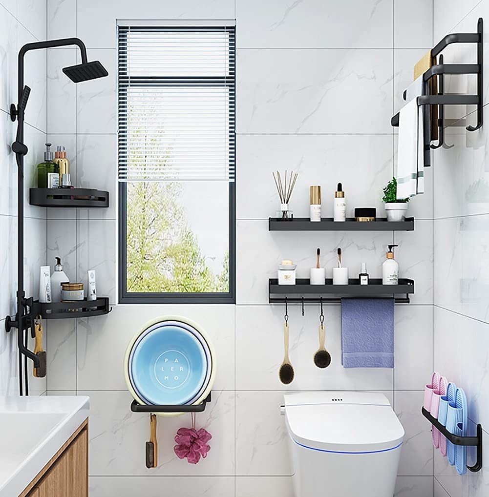 Wall-Mounted Towel Rack | Space-Saving Aluminium Design