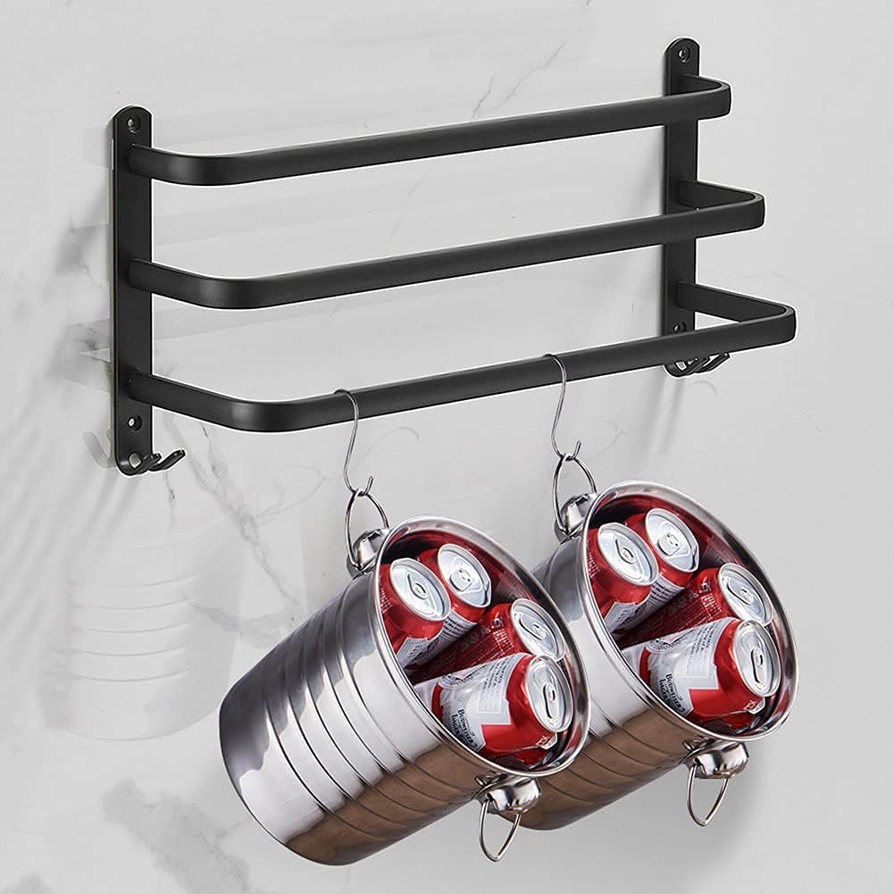 Wall-Mounted Towel Rack | Space-Saving Aluminium Design